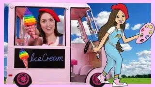 Mrs Rainbow Learns About Ice Cream | Educational Video for Kids