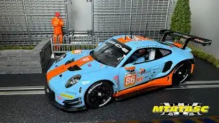 Carrera Porsche 911 RSR Gulf Racing Mike Wainwright 86 Silverstone 2018 Slot Car