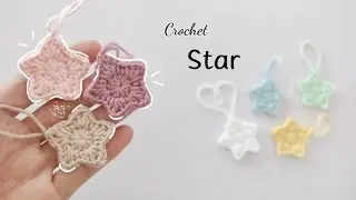 Crochet star🌟  |easy and cute #crochet #star #diy #handmade #christmas #christmasdecor