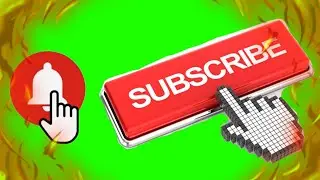 Green Screen Animated Subscribe Button || green screen free download link for google drive