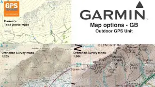 Map options for a Garmin GPS Unit - GB