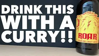 Roar Premium Craft Beer Review , Beer Made To Be Eaten With A Curry!! , Tomos Watkin Roar Review