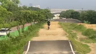 Mountain bike park in Seoul Korea