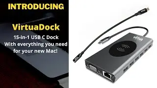 Introducing the VirtuaDock - a 15-in-1 USB C Dock for your computer