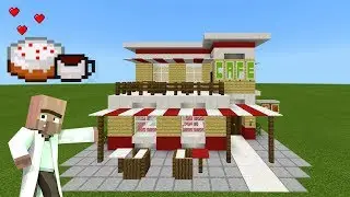 Minecraft Tutorial: How To Make A Cafe 2019 City Tutorial