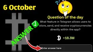 6 October Dropee Answer Code | Dropped Question Of The Day #dropeequestionoftheday