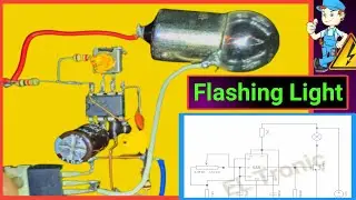 Flashing Light with Speed Controller | Signal Light Flasher | 12V Flasher | Flasher Circuit