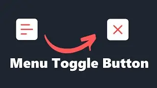 Animated Menu Toggle Button Using HTML, CSS & JavaScript