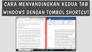 Cara Membagi/Menyandingkan Kedua Layar Tab Windows dengan Tombol Shortcut #shorts