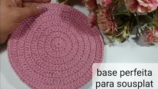 venha aprender a fazer uma base perfeita para sousplat