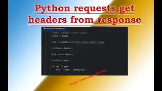 Python requests get headers from response