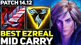 RANK 1 BEST EZREAL NEW META MID GAMEPLAY! (PATCH 14.12) | Season 14 League of Legends