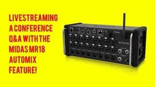 Livestreaming with Midas MR18 Automix   HD 1080p
