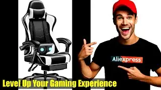 Ultimate Gaming Chair: Footrest, Massage Lumbar Support  Ergonomic Design!