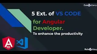 VS Code Extensions | Angular 10 |  DEVELOPER