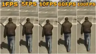 GTA 4 FPS COMPARISON 1 FPS VS 10 FPS VS 30 FPS VS 60 FPS VS 100 FPS