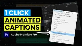 NEW FASTER METHOD - How To Animate Captions In Adobe Premiere Pro