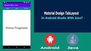 Material Design TabLayout in Android Studio With Java Part 1