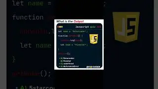 #48 javascript interview questions ❓ | javascript MCQ #javacodinginterview  #shorts