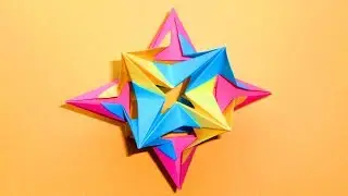 Origami kusudama star paper 🌟