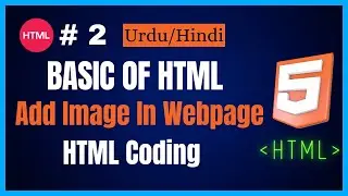 How to add image in html web page I HTML Basics I Insert Image Using Notepad