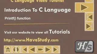 Introduction to C Language | Printf() function