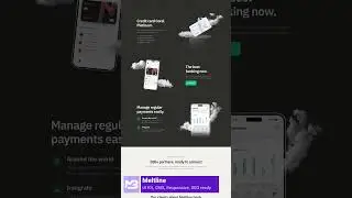 Meltline, the Webflow template for financial businesses #websitetemplate #figma #webflow