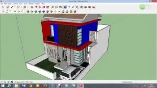 Belajar SketchupTutorial - Cara Menambahkan Material dan Komponen Furniture