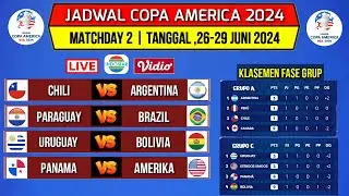 Jadwal Copa America 2024~Jadwal Fase Grup Copa America Matchday 2~Copa America 2024~Live Indosiar