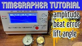 Timegrapher Tutorial: Explaining Amplitude, Beat Error, And Lift Angle (Weishi No. 1000)