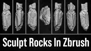 How to Sculpt Rocks In Zbrush Tutorial + File And Brushes ( Zero To Hero )