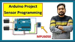 Arduino Control Servo Gyroscope Sensor | Servo Motion control with MPU6050 | GY521 | Arduino project