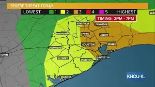 Tracking severe weather across the Houston area