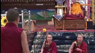 149。སྐྱེ་བ་སྔ་ཕྱི་ལ་རྩོད་པ། རྣམ་འགྲེལ། རྩོད་རྒྱུགས། The Buddhist debate exam.