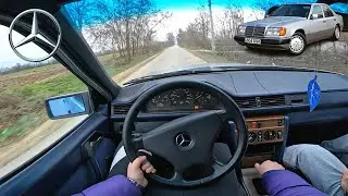 Mercedes Benz W124 300D 1989 [110HP] - POV TEST Drive