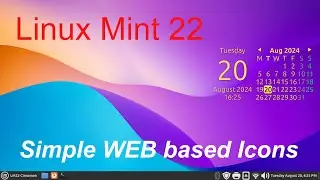 Linux Mint 22 - Creating Simple WEB Based Icon's.