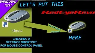 Mouse Control Panel Shortcut: Tools Folder Addition