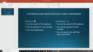 DIFFERENCE BETWEEN PRODUCT AND COMPONENT | CATIA