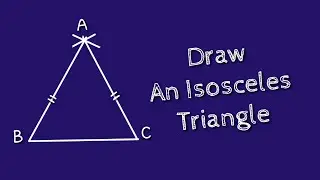 How to draw Isosceles triangle with compass. shsirclasses.