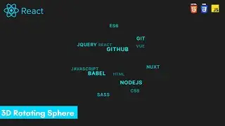 Create 3D Rotating Text Sphere Using React.js