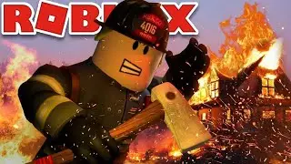 Тушим пожары в Firefighters(роблокс) Будни пожарного