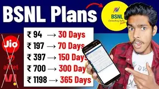 BSNL Recharge Plans 2024 Unlimited Data - BSNL 1 year Plan | BSNL VS JIO | BSNL News