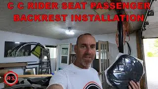 C C ridwer passenger back rest review & install