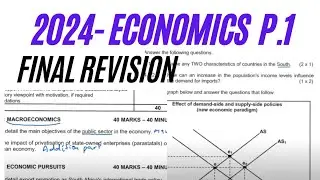 ECONOMICS FINAL REVISION ECONOMICS 2024 GRADE 12 THUNDEREDUC