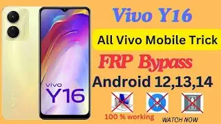 Vivo Y16 Frp Bypass || Vivo Y16 google Account Bypass || Vivo y16 Frp Bypass 2024