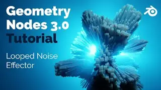 Looped abstract Animation - Blender Geometry Nodes Tutorial