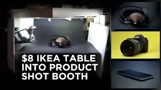 $8 Ikea Table Into Product Shot Booth For Videos and Photos