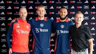 Ten Hag welcomes De Ligt and Mazraoui in first Man United training today