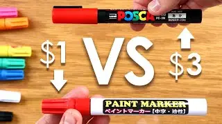 ‎¥‎100 Paint Markers - POSCA PEN OR IMPOSTER PEN?!