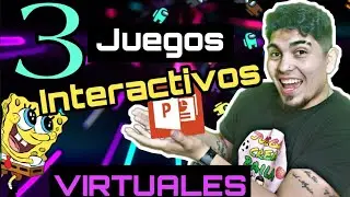 Cómo crear 3 JUEGOS INTERACTIVOS🎮 en POWER POINT| LABERINTO🎲| ROMPECABEZAS🧩|AMONG US 💣